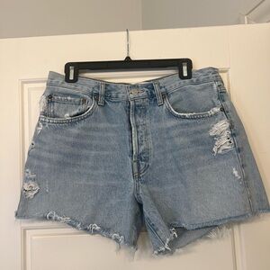 Gently worn Agolde Parker Long Shorts, color Parade